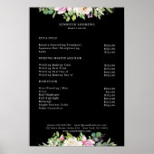 Moderne Bloem Prijslijst Poster (Voorkant)