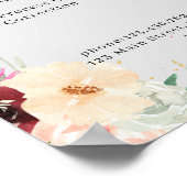Moderne Bloem Prijslijst Poster (Hoek)