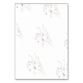 Moderne Bloem Roze Wilde Bloem Kaart (Achterkant)