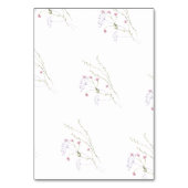 Moderne bloem roze wilde bloem zitplaatskaart & kaart (Achterkant)