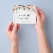Moderne Bloem Save The Save The Date | Budget Fly Flyer (Hand)