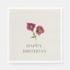 Moderne bloem servet