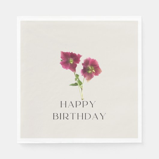 Moderne bloem servet (Voorkant)