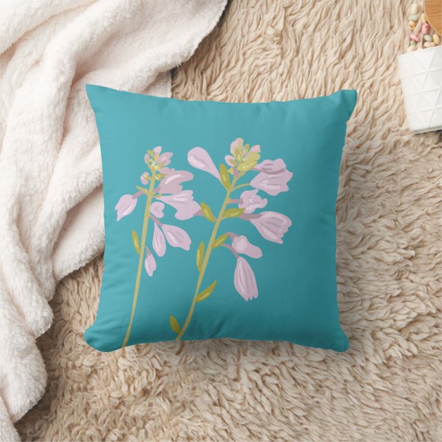 Moderne Bloem Silhouet Kussen (Deken)