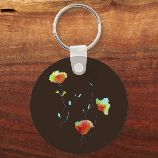 Moderne bloem sleutelhanger (Voorkant)