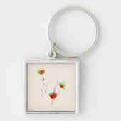 Moderne bloem sleutelhanger (Voorkant)