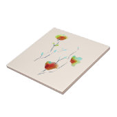 Moderne bloem tegeltje (Zijkant)