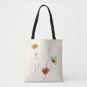 Moderne bloem tote bag (Voorkant)