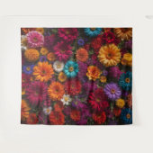 Moderne Bloem Wand Tapijt Achtergrond Wandkleed (Voorkant (horizontaal))