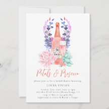 Moderne bloemblaadjes & Prosecco Succulent Vrijgez