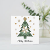 Moderne bloembode Kaart (Staand voorkant)