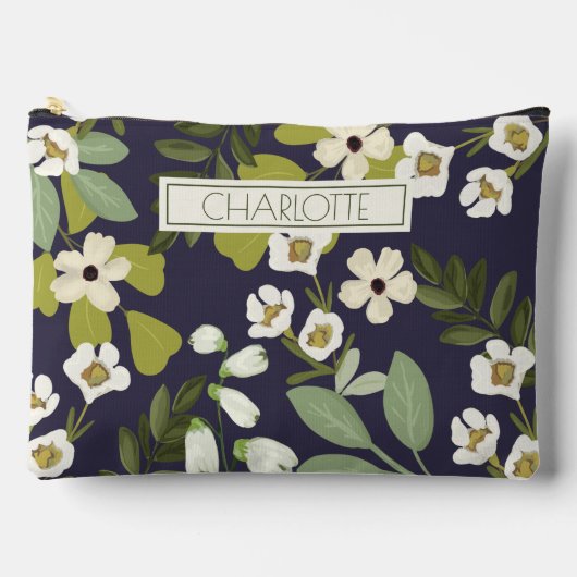 Moderne bloemdesign met aanpasbare achtergrond etui (Voorkant)