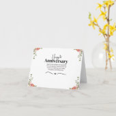 Moderne Bloemen 1e bruiloft Jubileum Kaart (Gele Bloem)