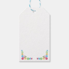 Moderne Bloemen Aangepaste Sieraden Display Hang L Cadeaulabel