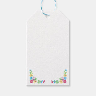 Moderne Bloemen Aangepaste Sieraden Display Hang L Cadeaulabel