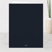 Moderne Bloemen Abstracte Kunst Rood Blauw Patroon Bedankkaart (Achterkant)