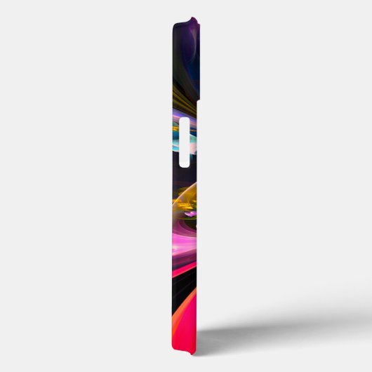 Moderne Bloemen Abstracte Kunst Rood Blauw Patroon Case-Mate iPhone Case (Achterkant / Rechts)