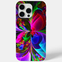 Moderne Bloemen Abstracte Kunst Rood Blauw Patroon
