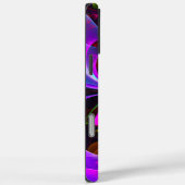 Moderne Bloemen Abstracte Kunst Rood Blauw Patroon Case-Mate iPhone Case (Achterkant / Rechts)