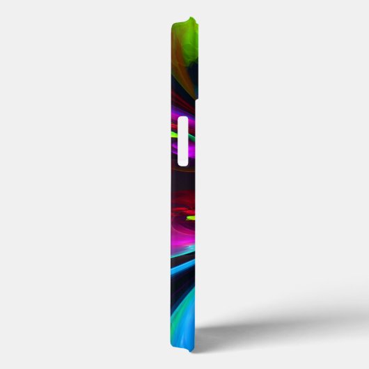 Moderne Bloemen Abstracte Kunst Rood Blauw Patroon Case-Mate iPhone Case (Achterkant / Rechts)