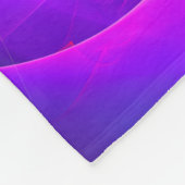 Moderne Bloemen Abstracte Kunst Rood Blauw Patroon Fleece Deken (Hoek)