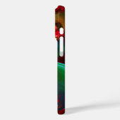 Moderne Bloemen Abstracte Kunst Rood Groen Patroon Case-Mate iPhone Case (Achterkant / Links)