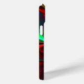 Moderne Bloemen Abstracte Kunst Rood Groen Patroon Case-Mate iPhone Case (Achterkant / Rechts)