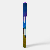Moderne Bloemen Abstracte Kunst Roze Blauw Patroon Case-Mate iPhone Case (Achterkant / Rechts)