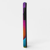 Moderne Bloemen Abstracte Kunst Roze Blauw Patroon Case-Mate iPhone Case (Achterkant/links)