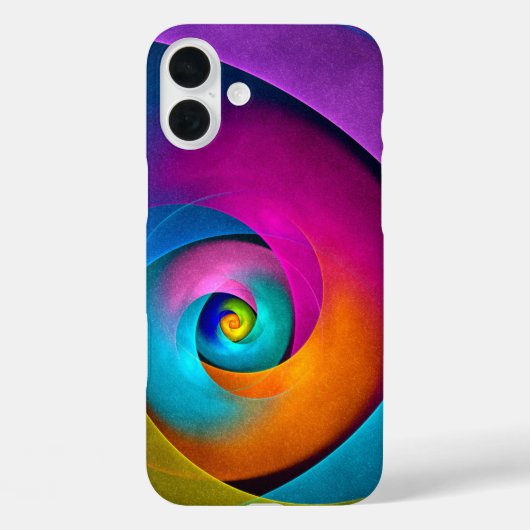 Moderne Bloemen Abstracte Kunst Roze Blauw Patroon Case-Mate iPhone Case (Achterkant)