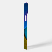 Moderne Bloemen Abstracte Kunst Roze Blauw Patroon Case-Mate iPhone Case (Achterkant / Rechts)