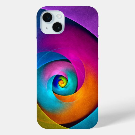 Moderne Bloemen Abstracte Kunst Roze Blauw Patroon Case-Mate iPhone Case (Achterkant)