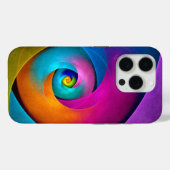Moderne Bloemen Abstracte Kunst Roze Blauw Patroon Case-Mate iPhone Case (Achterkant (horizontaal))