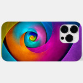 Moderne Bloemen Abstracte Kunst Roze Blauw Patroon Case-Mate iPhone Case (Achterkant (horizontaal))