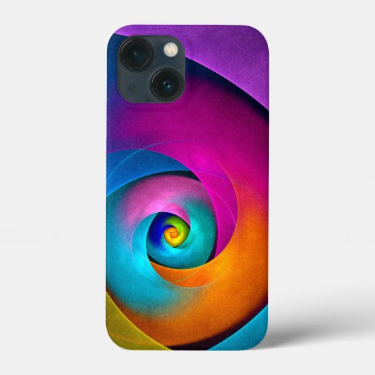 Moderne Bloemen Abstracte Kunst Roze Blauw Patroon Case-Mate iPhone Case (Achterkant)