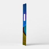 Moderne Bloemen Abstracte Kunst Roze Blauw Patroon Case-Mate iPhone Case (Achterkant / Rechts)