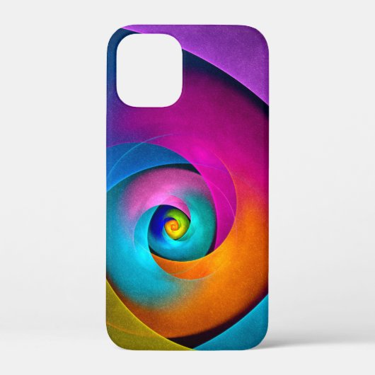 Moderne Bloemen Abstracte Kunst Roze Blauw Patroon Case-Mate iPhone Case (Achterkant)