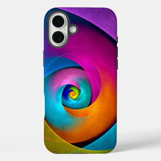 Moderne Bloemen Abstracte Kunst Roze Blauw Patroon Case-Mate iPhone Case (Achterkant)