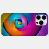 Moderne Bloemen Abstracte Kunst Roze Blauw Patroon Case-Mate iPhone Case (Achterkant (horizontaal))