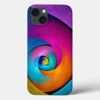 Moderne Bloemen Abstracte Kunst Roze Blauw Patroon