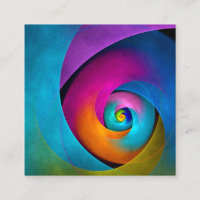 Moderne Bloemen Abstracte Kunst Roze Blauw Patroon