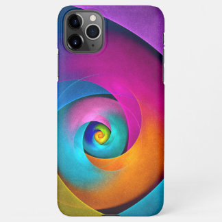 Moderne Bloemen Abstracte Kunst Roze Blauw Patroon iPhone 11Pro Max Hoesje