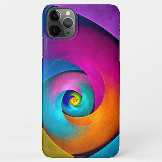 Moderne Bloemen Abstracte Kunst Roze Blauw Patroon iPhone Hoesje (Achterkant)