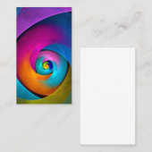 Moderne Bloemen Abstracte Kunst Roze Blauw Patroon Visitekaartje (Voorkant / Achterkant)