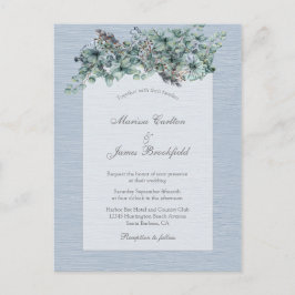 Moderne Bloemen Alles In Een Huwelijksuitnodiging Briefkaart