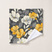 Moderne bloemen  bad handdoek (Wasdoekje)
