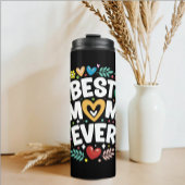 Moderne bloemen beste moeder ooit thermosbeker