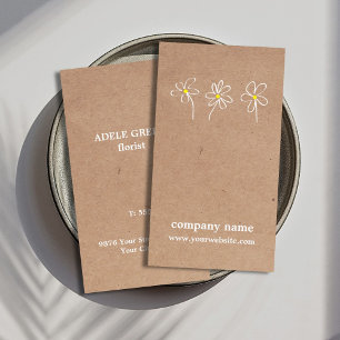 Moderne bloemen bloemen Visitekaartje