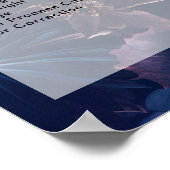 Moderne Bloemen Boho Salon Prijslijst Poster (Hoek)