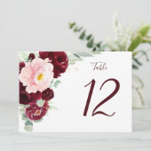 Moderne Bloemen Bourgondië Horizontale Grote Bruil (Staand voorkant)